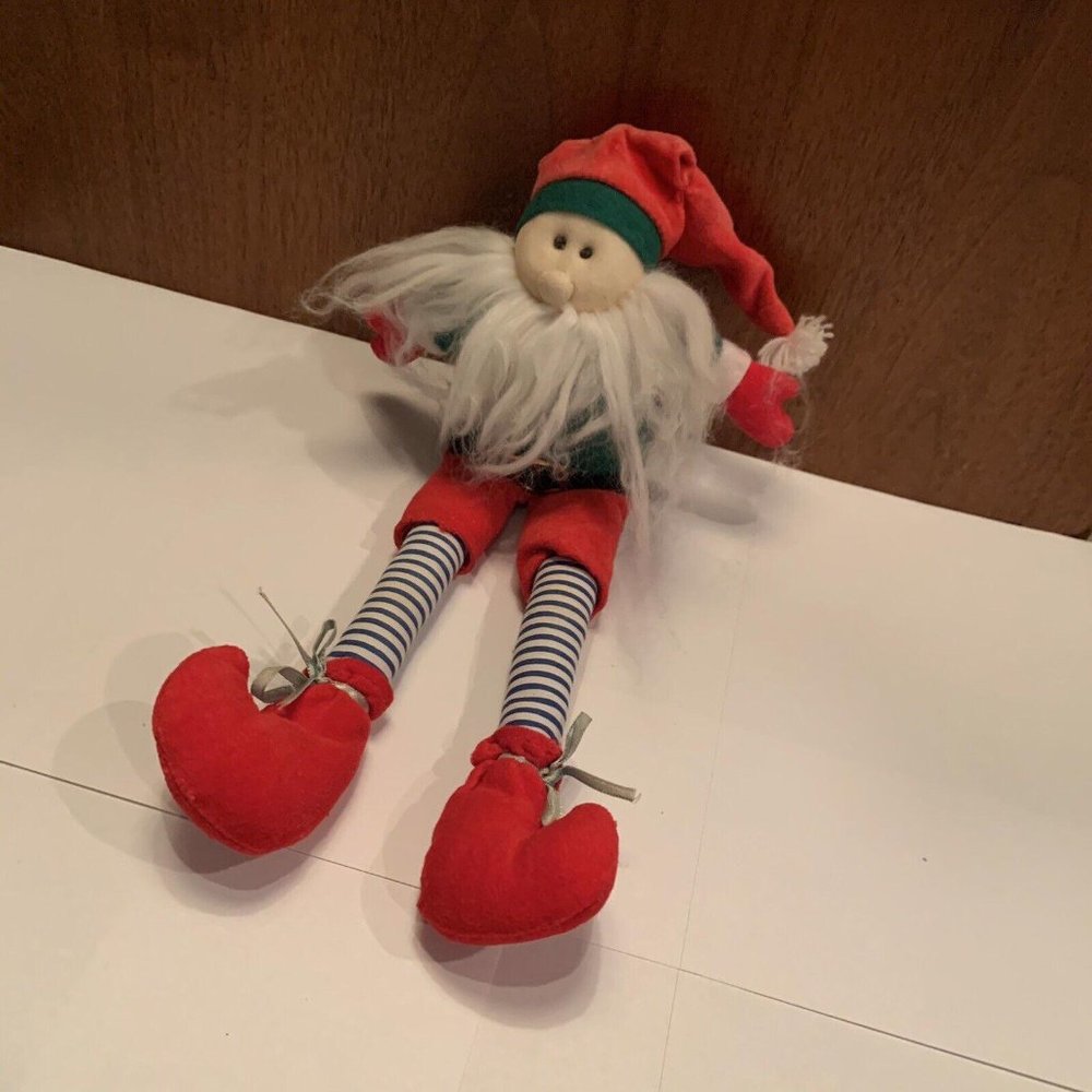 Christmas Decor for the Winter Holiday Stuffed Elf Decoration